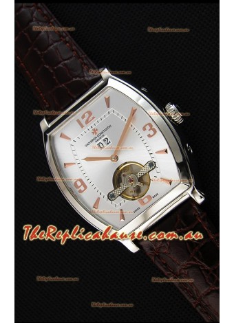 Vacheron Constantin Malte Japanese Tourbillon Replica Watch White Steel Dial
