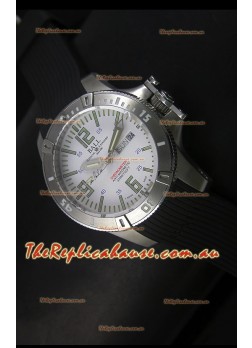 Ball Hydrocarbon Spacemaster Automatic Day Date Rubber Strap in White Dial - Original Citizen Movement 