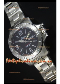 Ball Hydrocarbon Spacemaster Automatic Replica Day Date Watch in Black Dial - Original Citizen Movement 