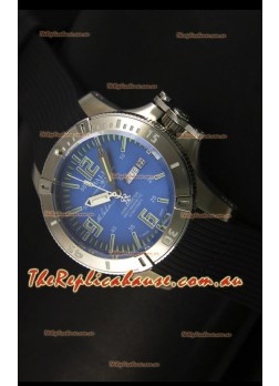 Ball Hydrocarbon Spacemaster Automatic Day Date Rubber Strap in Blue Dial - Original Citizen Movement 