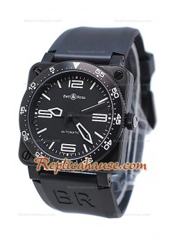 Bell and Ross BR 03 Type Aviation Carbon Swiss Watch