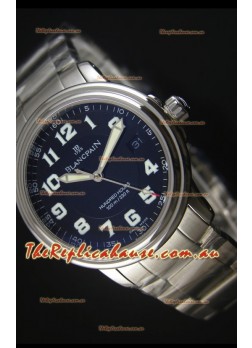 Blancpain Leman 2100 Military 100 Hours Watch in Black Dial - Original Citizen Movement