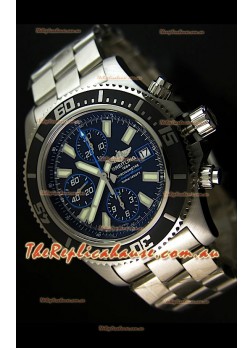 Breitling SuperOcean Abyss Swiss Chronograph Replica Watch - 1:1 Mirror Replica - 44MM Blue Markers