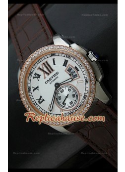 Calibre De Cartier Automatic Watch in Two tone
