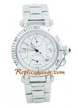 Cartier De Pasha Power Reserve Wristwatch CTR66
