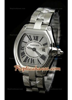 Cartier Roadster Ladies Swiss Watch - Mirror Replica 1:1 in Steel Dial