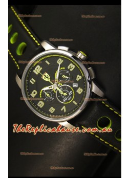 Scuderia Ferrari Heritage Chronograph Watch in Steel Case 
