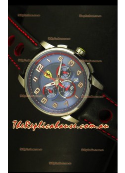 Scuderia Ferrari Heritage Chronograph Watch in Blue Dial 