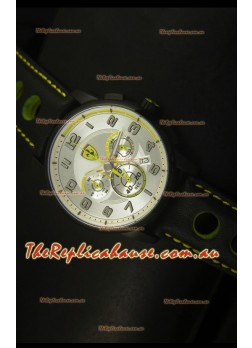 Scuderia Ferrari Heritage SF107 Chronograph Watch in Black Steel