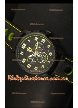 Scuderia Ferrari Heritage Chronograph Watch in Black Steel