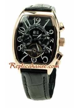 Franck Muller Conquistador Pink Gold Tourbillon Wristwatch FRMLLER29