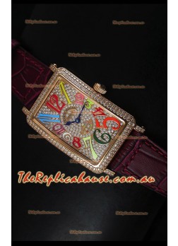 Franck Muller Master of Complications Long Island Ladies Watch in Pink Gold