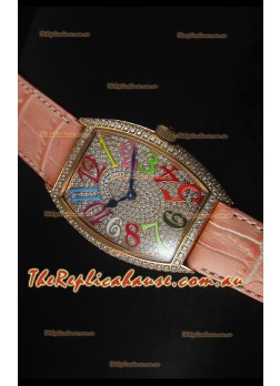 Franck Muller Master of Complications Casablanca Ladies Watch in Rose Gold Case 