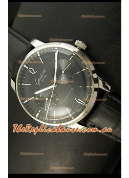 Glashuette Senator Japanese Replica Watch in Black Dial