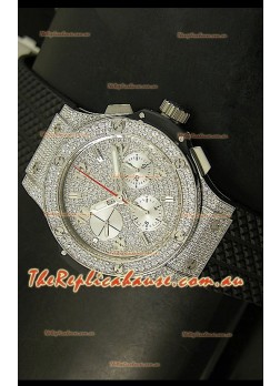 Hublot Big Bang Bling Edition Swiss Replica Watch - Titanium Case