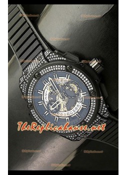 Hublot Big Bang King Power Skeleton Dial watch in PVD