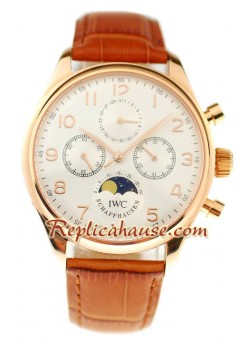 IWC Portuguese Perpetual Calander Swiss Wristwatch IWC141