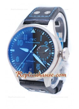 IWC Big Pilot Swiss Replica Watch in Dark Blue (Non Functional Sub Dial)