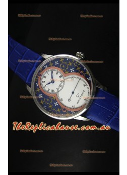 Jaquet Droz Grande Seconde Watch in Blue Grand Feu paillonné-enameled Dial