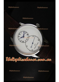 Jaquet Droz Grande Seconde Ivory Enamel Stainless Steel Case Watch in White Dial