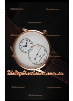 Jaquet Droz Grande Seconde Ivory Enamel Rose Gold Case Watch in White Dial