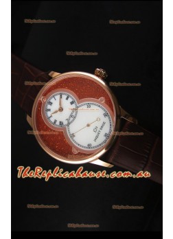 Jaquet Droz Grande Seconde Watch in Red Dial Rose Gold Case 