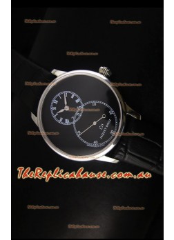 Jaquet Droz Grande Seconde Black Enamel Stainless Steel Case Watch in Black Dial