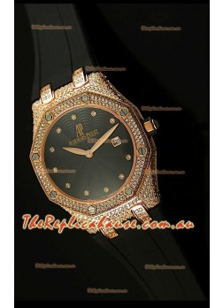 Audemars Piguet Royal Oak LADY Replica Watch in Pink Gold Casing