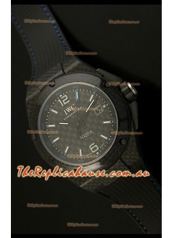 IWC Ingenieur Carbon Casing Swiss Replica Watch in Black Carbon Dial