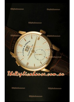 A.Lange & Sohne Reguliert Manual Handwind Watch in Pink Gold Case