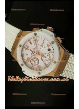 Hublot Big Bang Pink Gold Casing Swiss Watch 44MM - 1:1 Mirror Replica 