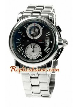 Mont Blanc Star GMT 100th Anniversary Swiss Wristwatch MBLNC17