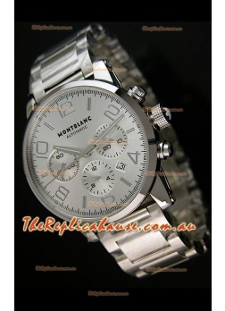 Mont Blanc Timewalker Ceramic Strap Inlays Watch in White - 1:1 Mirror Replica
