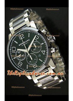 Mont Blanc Timewalker Ceramic Strap Inlays Watch in Black - 1:1 Mirror Replica