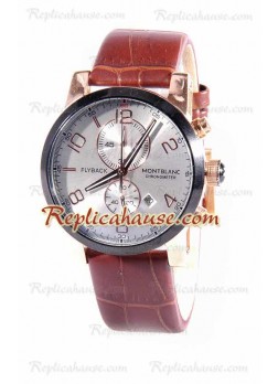 Mont Blanc Classic Flyback Chronograph Wristwatch MBLNC01
