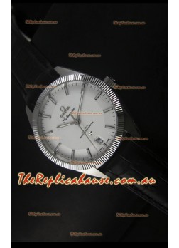 Omega Globemaster Co-Axial Swiss White Dial Stainless Steel - 1:1 Mirror Replica Watch