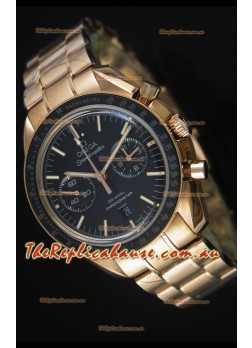 Omega Speedmaster Moon Watch Co-Axial Swiss Watch in Rose Gold - 1:1 Mirror Replica