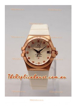 Omega Constellation Ladies Replica Watch - Quartz Movement - 35MM