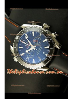 Omega Seamaster The Planet Ocean Japanese Replica Watch in Black