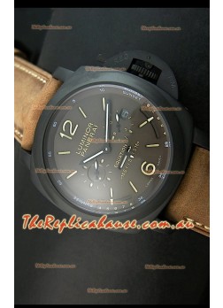 Panerai PAM365 L’Astronomo Luminor 1950 GMT Equation of Time Watch Brown Dial PVD