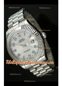 Rolex Replica Datejust Mens Swiss Watch in Arabic Numerals Dial - 41MM