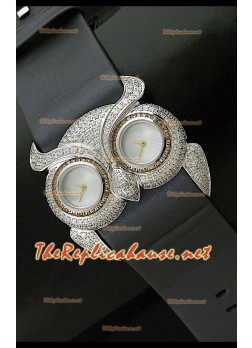 Chopard Animal World Ladies Owl Watch in Stainles Steel
