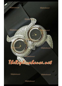 Chopard Animal World Ladies Owl Watch in Stainles Steel