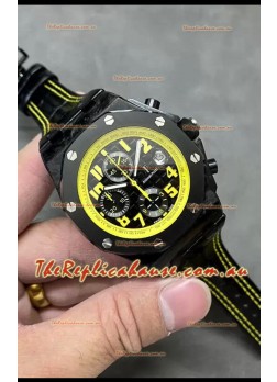Audemars Piguet Royal Oak Offshore Bumble Bee Chronograph Black Dial - Forged Carbon Casing