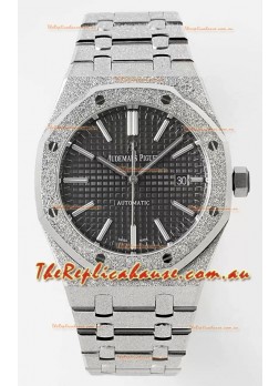 Audemars Piguet Royal Oak 15410BC 41MM Grey Dial 904L Steel CALIBRE 3120 Movement 1:1 Mirror Replica