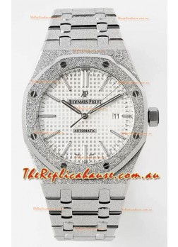 Audemars Piguet Royal Oak 15410BC 41MM White Dial 904L Steel CALIBRE 3120 Movement 1:1 Mirror Replica