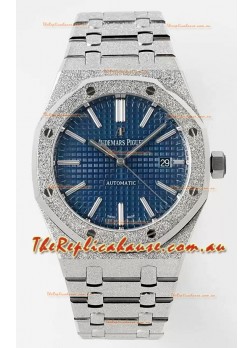 Audemars Piguet Royal Oak 15410BC 41MM Blue Dial 904L Steel CALIBRE 3120 Movement 1:1 Mirror Replica
