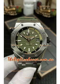 Audemars Piguet Royal Oak  1:1 Ultimate Swiss Replica Watch Green Dial Cal.4308 Movement