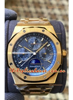 Audemars Piguet Royal Oak Perpetual Calendar Swiss Replica 904L Steel in Yellow Gold Casing