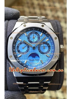 Audemars Piguet Royal Oak Perpetual Calendar Swiss Replica 904L Steel in Blue Dial